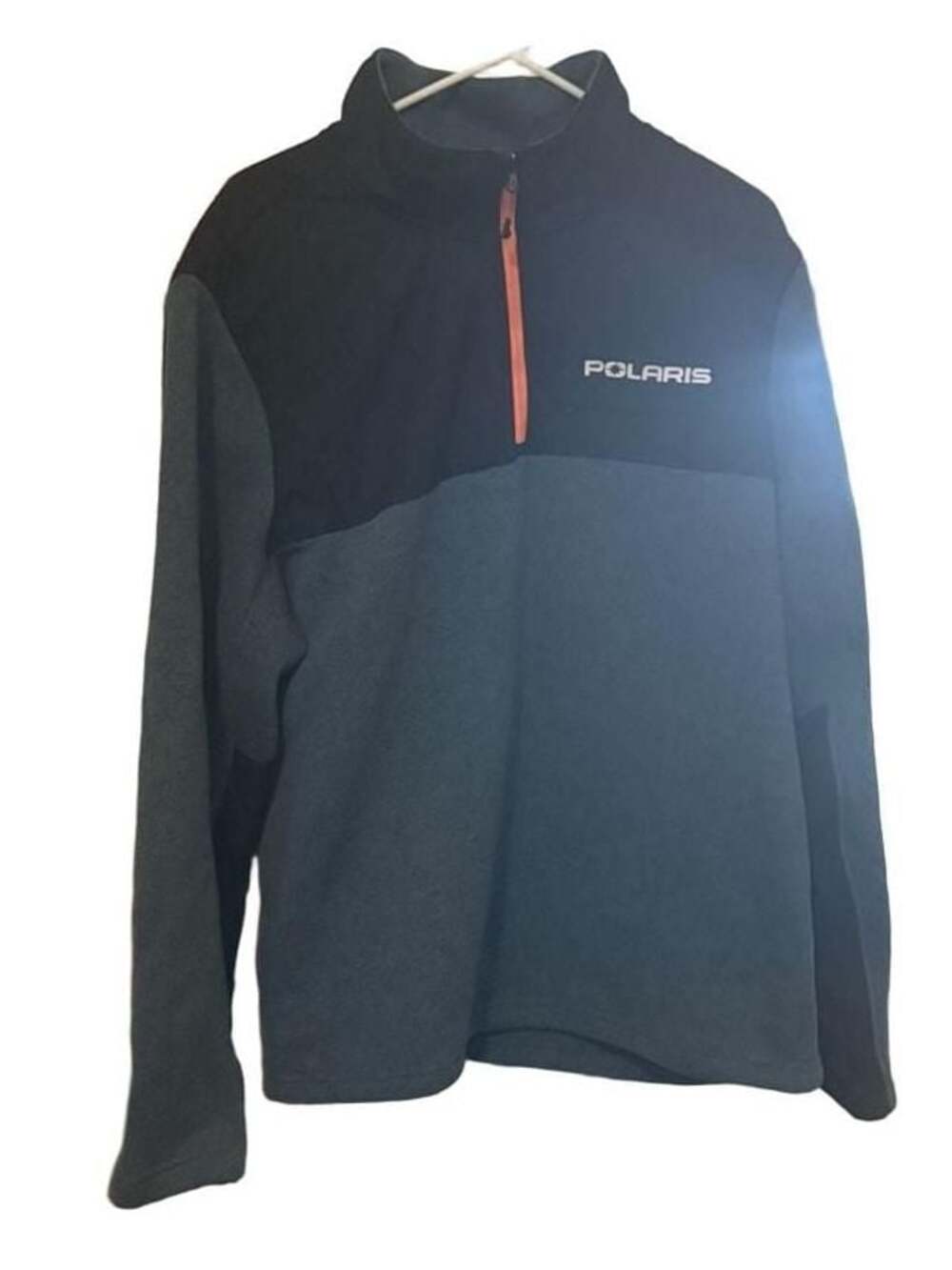 Polaris Mens Titan Mid-Layer 1/4 Zip Pullover Fleece Jacket Blue Black Size XL